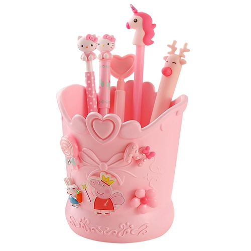 Универсальный держатель для ручек для школьников, канцтовары, милая система хранения