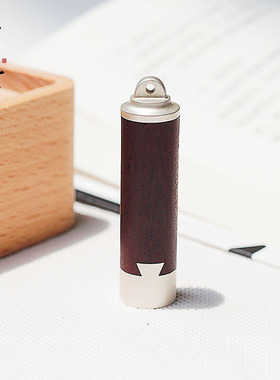 瑜逸棠定制姓名刻字檀木胎毛印章