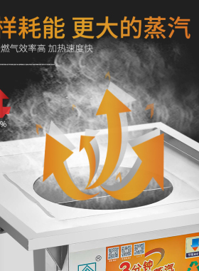 金威跨世纪馒头燃气节能蒸包子