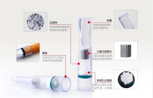 ZOBO正牌96支 三层磁石过滤嘴 健康三重一次性烟嘴过滤器金牌烟具 - 图0