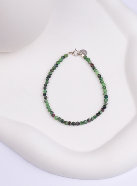 男女天然水晶森系复古细手链