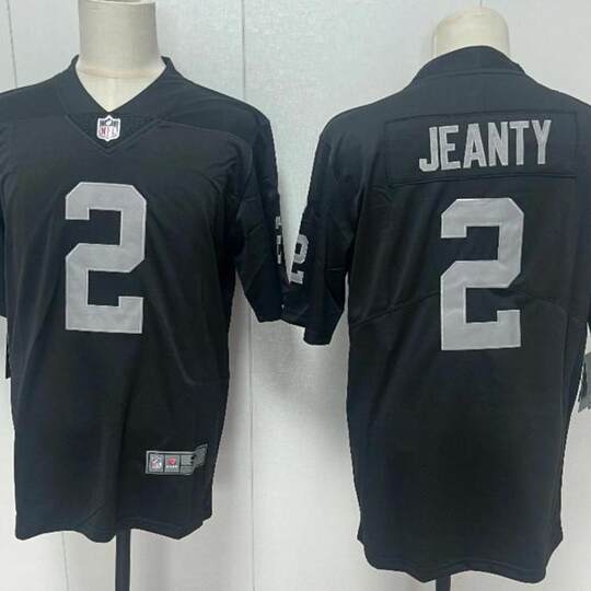 Las Vegas Raiders Las Vegas Raiders football jersey No. 2 JEANTY jersey game suit