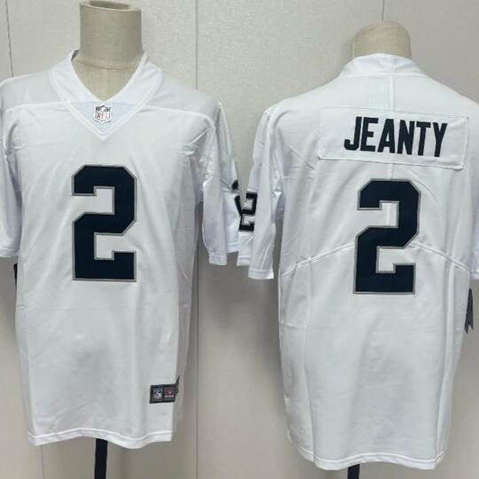 Las Vegas Raiders Las Vegas Raiders football jersey No. 2 JEANTY jersey game suit
