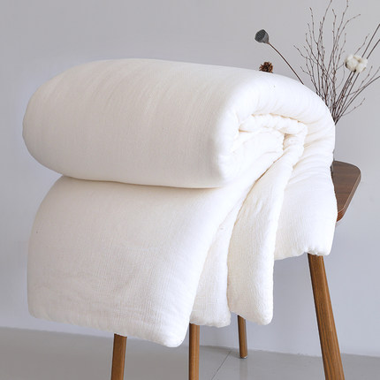新疆棉被纯棉花被子冬被加厚全棉絮床垫床上垫被铺床褥子单人10斤 - 图0
