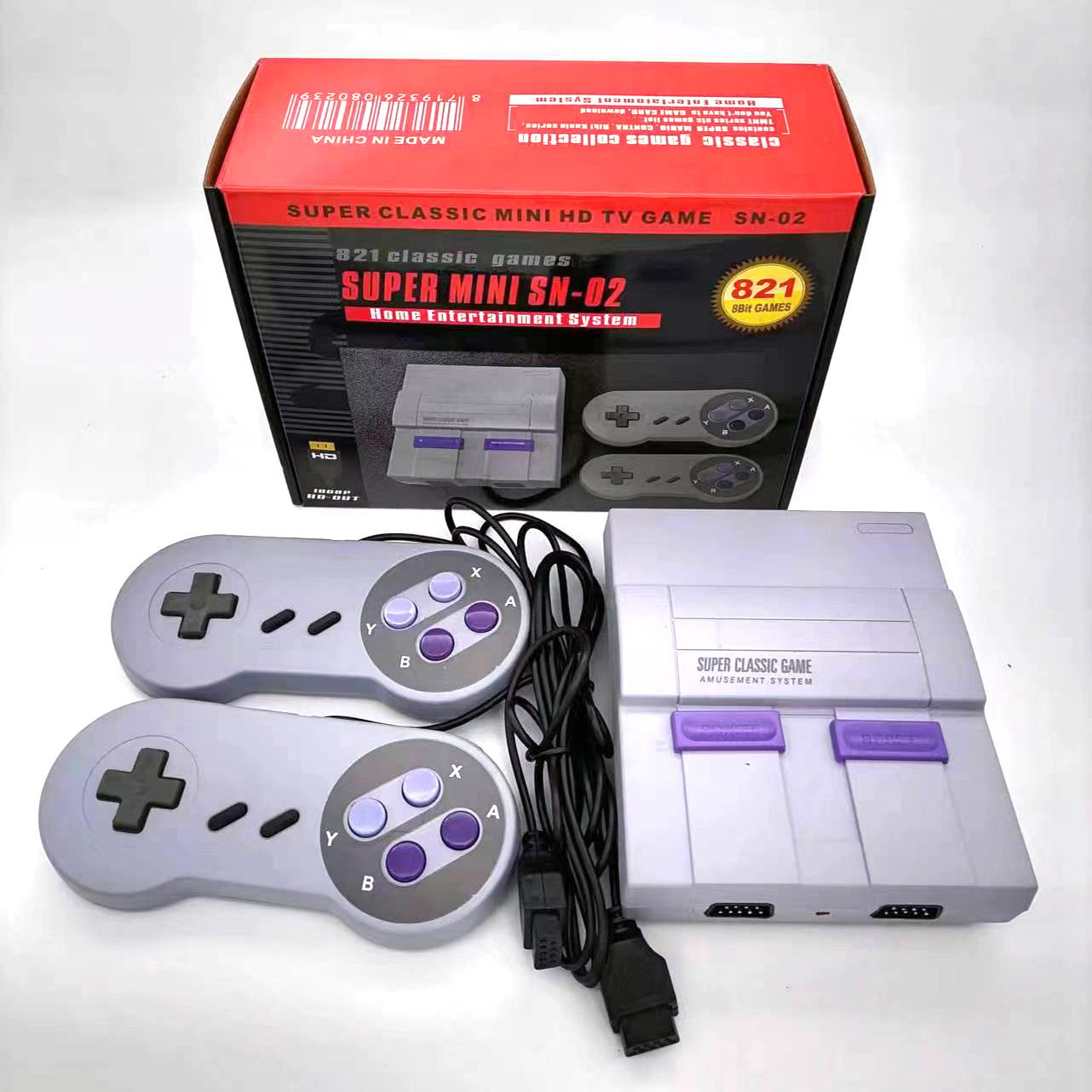 821高清游戏机SUPER MINI SNES 8位游戏机迷你红白机内置821款-图0