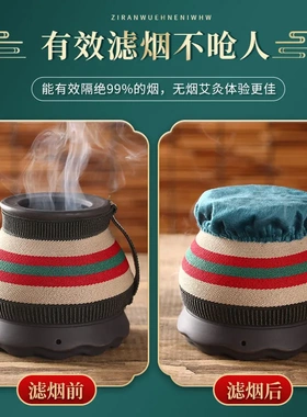 火龙罐莲花口罐刮痧按摩一体罐艾灸罐美容院推拿砭石罐经络