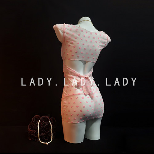 Lady性感睡裙蝴蝶结轻纱透视纯欲诱惑高级感睡衣qqny内衣趣情女款 - 图1