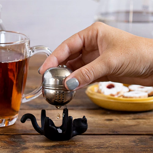 Peleg Design Kitten Tea Filter Cattea Creative из нержавеющей стали чайные листья
