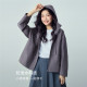 Giordano drop shoulder hooded drawstring trench coat