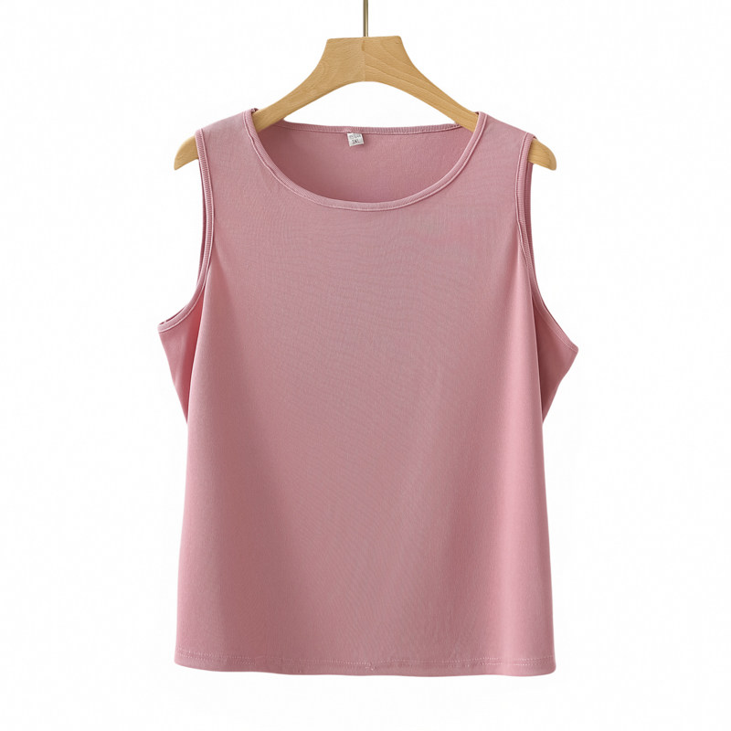 2025夏季新款大码女装胖妈妈打底背心圆领无袖遮肚t恤女胖上衣,淘宝优惠券,粉丝福利购,淘宝优惠卷