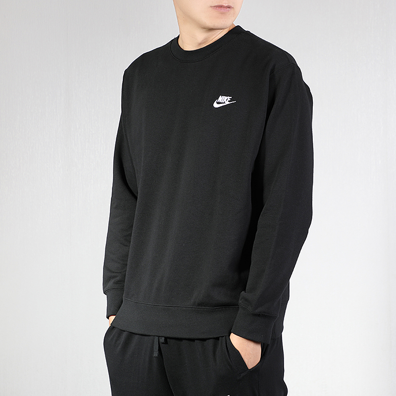 NIKE Nike Sweater Men's Round Neck Loose Relaxed Pullover 2020 New Running Fitness Sportswear AJ3534