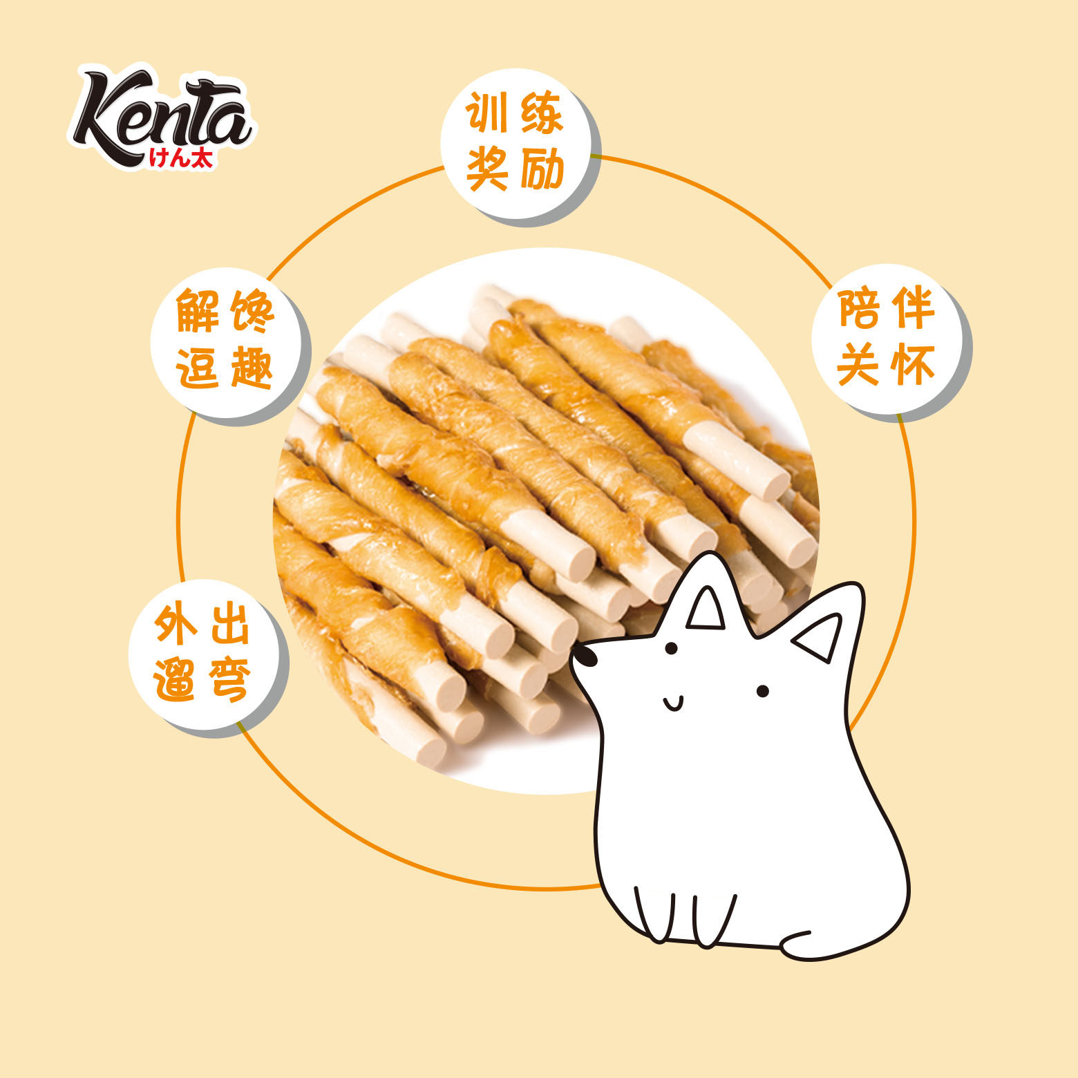 丹特医生犬太鸡胸肉牛皮卷磨牙洁齿棒成幼犬肉干营养奖励狗狗零食,淘宝优惠券,粉丝福利购,淘宝优惠卷