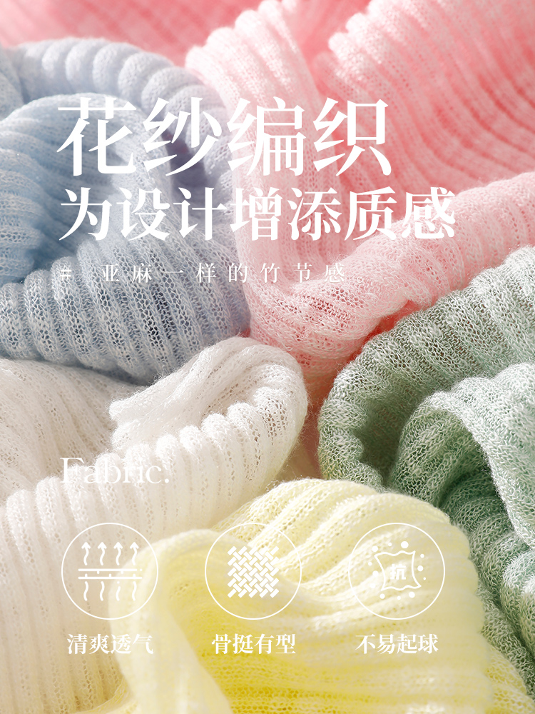 OSA欧莎【夏日缤纷】短款冰丝披肩空调衫女夏季轻薄针织开衫罩衫-图1
