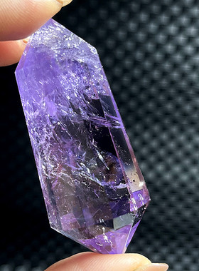 紫水晶灵摆吊坠沃格尔双尖