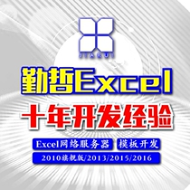 Hardwork EXCEL server V2016V2015V2010 templates development of management systems such as ERP OA