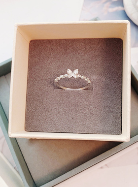 优雅时尚风蝴蝶飞舞戒指新潮款