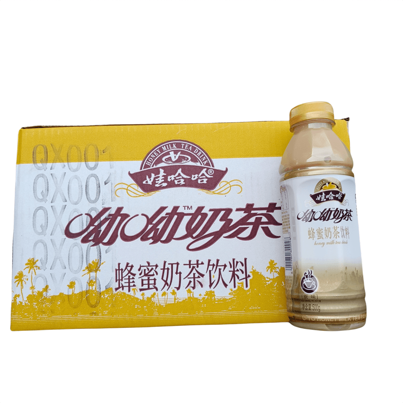 （广东包邮）娃哈哈呦呦奶茶蜂蜜奶茶饮料500g*15瓶新鲜0脂肪 - 图2