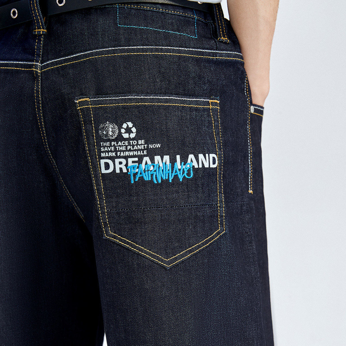 马克华菲2020夏季新款字母休闲裤 马克华菲牛仔裤