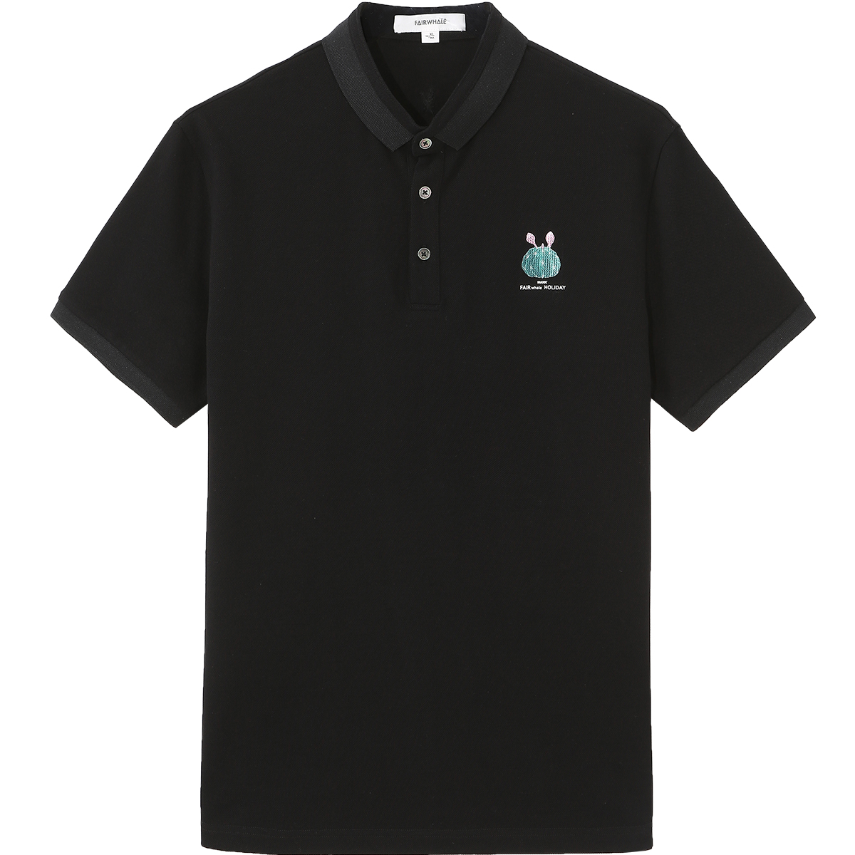 马克华菲官方旗舰店马克华菲Polo衫男士夏新款短袖男潮牌潮流刺绣印花ins风上衣3