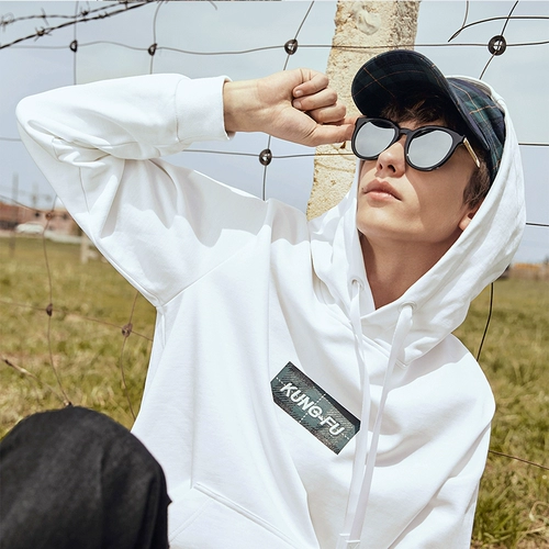 Многоцветная осенняя толстовка с капюшоном для отдыха с капюшоном, с вышивкой