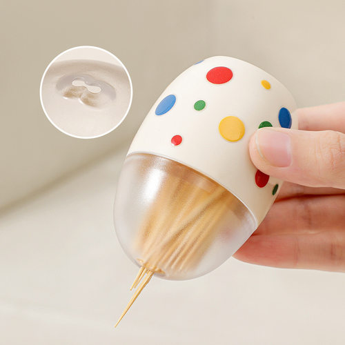 创意磁吸牙签盒可爱家用牙签收纳盒客厅牙签筒冰箱磁贴牙签收纳盒 - 图0