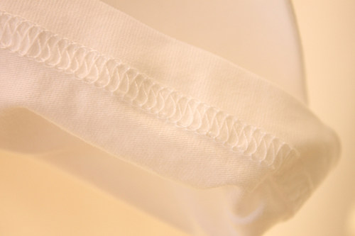 日系慵懒！春夏季新款短袖家居服女T恤V领性感纯棉睡衣宽松睡裙白 - 图2