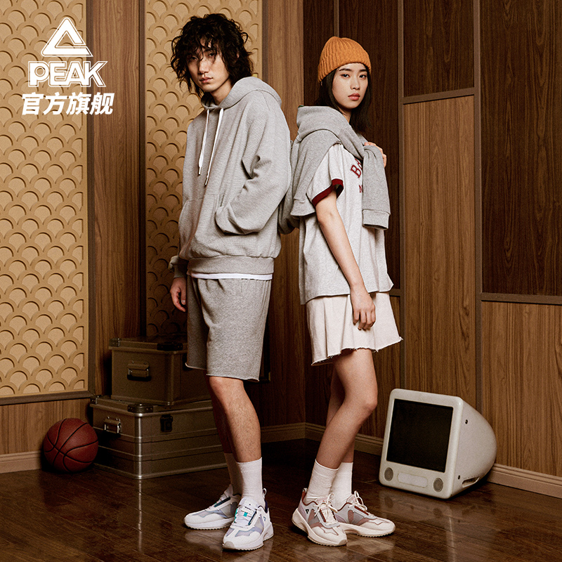 Peak 匹克 源系列 情侶款復(fù)古阿甘鞋休閑鞋 DE220087 多色