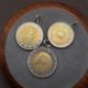 Genuine two-color coin bimetal pendant