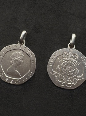 皇冠下的红玫瑰英国小众设计硬币