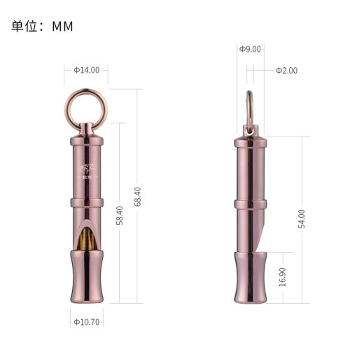 北狼户外求生哨子纯铜金属儿童救生便携野营口哨消防应急装备0627 - 图2