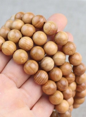 红豆杉手串108颗手链楠木黄花梨黑檀沉香阴沉木金丝檀木手串佛珠
