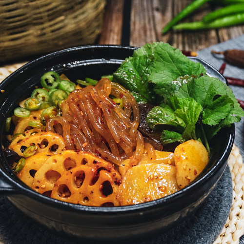 袁鲜袁未方便火锅冒菜麻辣烫471g*2包正宗四川味成都特色速食小吃 - 图1