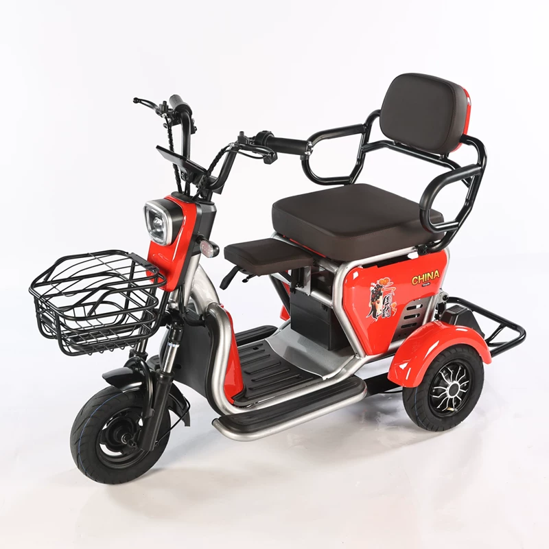 哎骑 Electric three-wheeled bike for elderly, folding walker