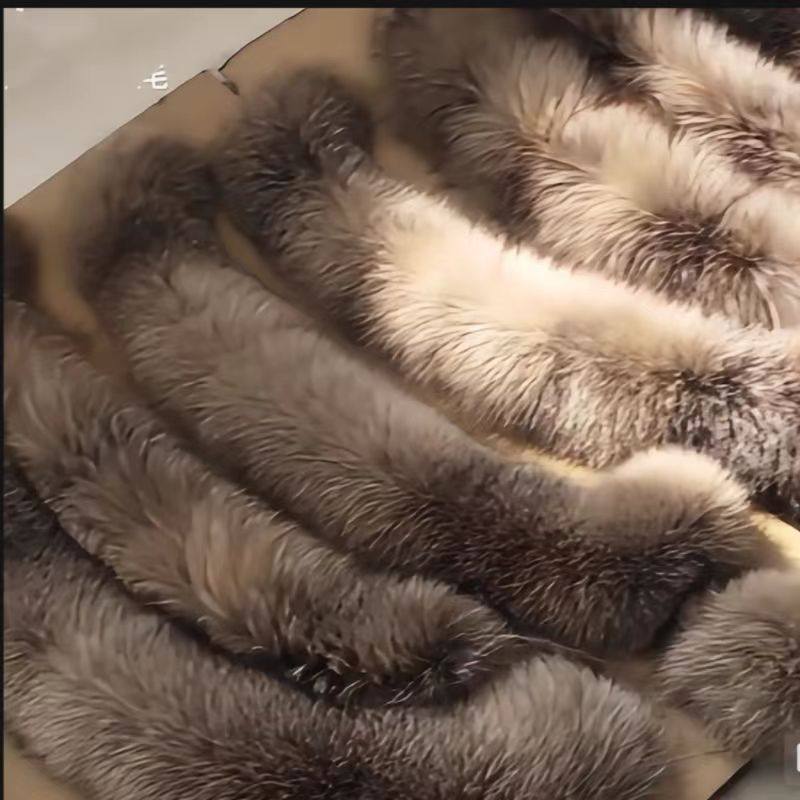 银兰狐毛领定制蒙口羽绒服真毛领单卖芬兰银霜狐大毛领定做,淘宝优惠券,粉丝福利购,淘宝优惠卷