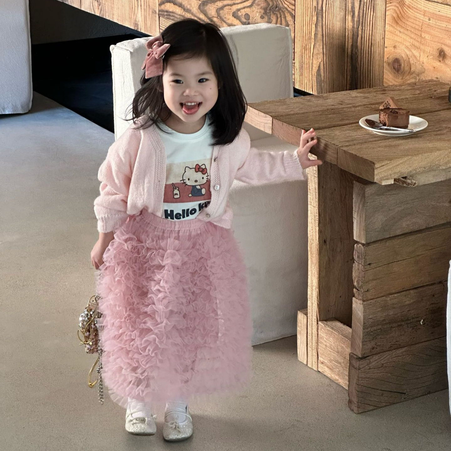 韩版童装2026春季新款女童时髦洋气甜美针织开衫宝宝百搭薄款外套,淘宝优惠券,粉丝福利购,淘宝优惠卷