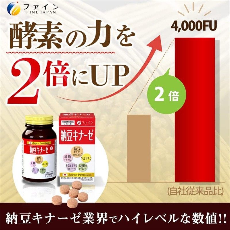 日本代购FINE纳豆激酶+辅酶Q10+大蒜提取物+洋葱皮提取物+桷皮素,淘宝优惠券,粉丝福利购,淘宝优惠卷