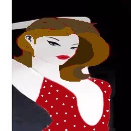 布贴画服装学校学生时装半成品
