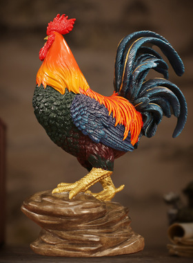 直发全铜铜鸡公鸡金鸡报喜彩铜生肖鸡工艺品家居客厅办公摆件