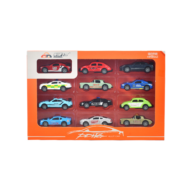 钛合金回力车小汽车赛车3-6岁男孩玩具车套装幼儿园礼盒生日礼物-图3
