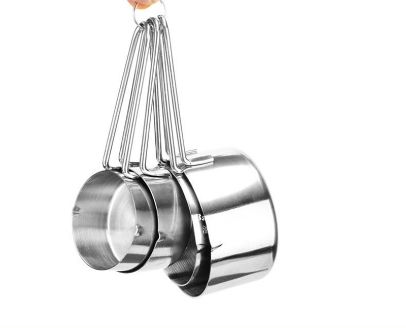 酒吧骑士 加厚304不锈钢量杯4件套 烘焙量勺量匙刻度杯茶匙食物称,淘宝优惠券,粉丝福利购,淘宝优惠卷