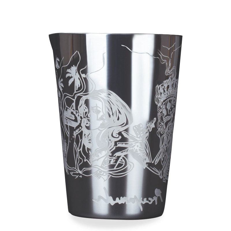 新款海盗女王搅拌杯304镜面不锈钢刻花调酒杯Minxinglass吧台工具,淘宝优惠券,粉丝福利购,淘宝优惠卷