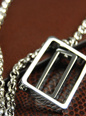 饰品可转动男士钨金吊坠明星同款