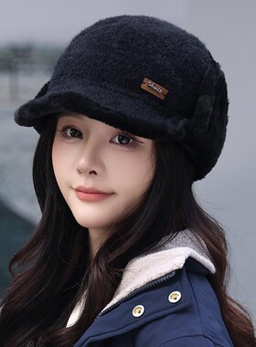 帽子女秋冬百搭防寒东北帽加绒