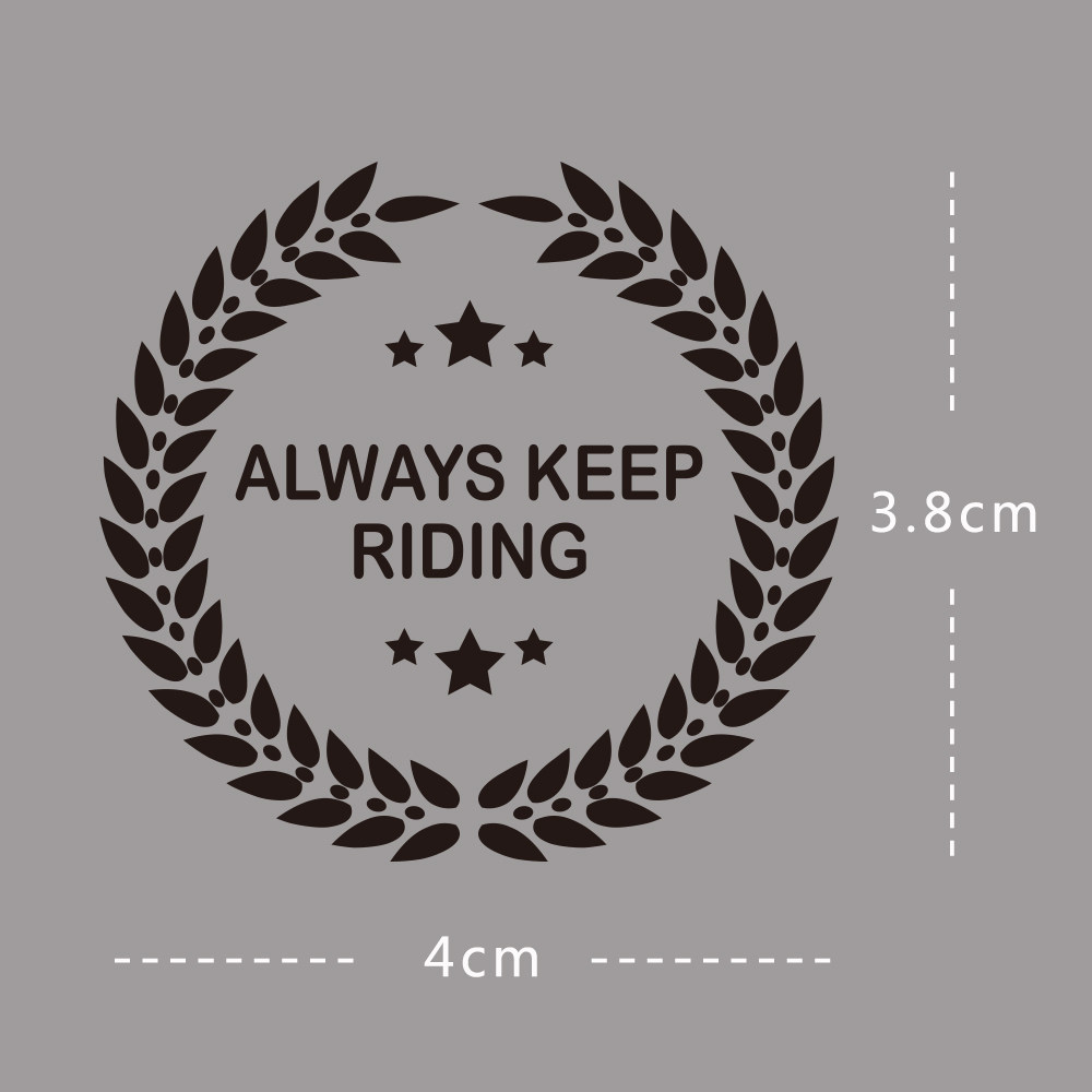 山地车 公路车贴膜贴纸 自行车个性贴标ALWAYS KEEP RIDING_虎窝淘