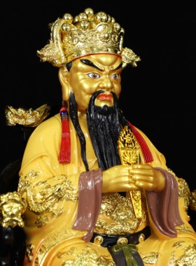树脂祝福中式家用五爷摆件