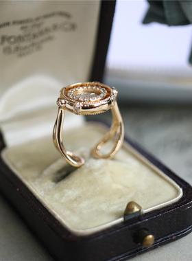 陶然古希腊银币戒指质感旋转925