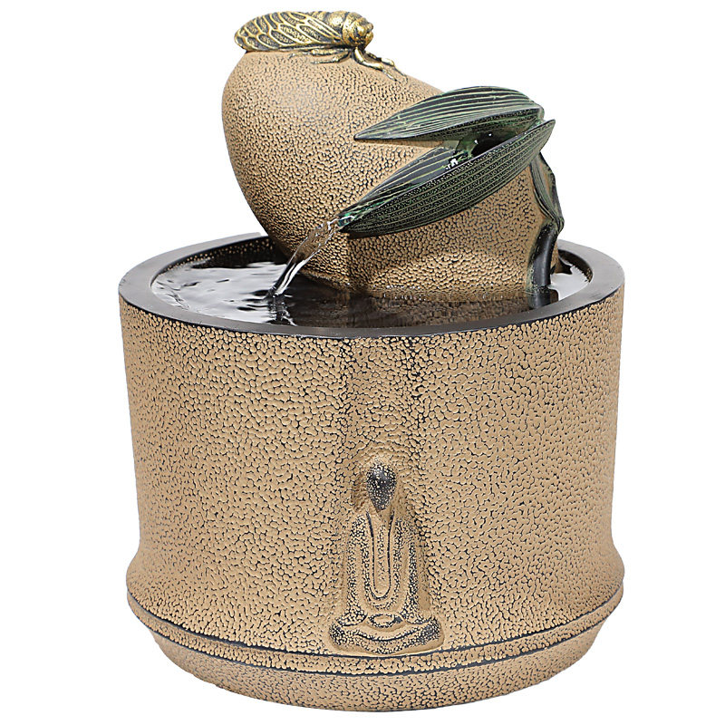 新中式流水摆件客厅办公室茶室电视柜桌面循环水景观装饰招财摆件,淘宝优惠券,粉丝福利购,淘宝优惠卷