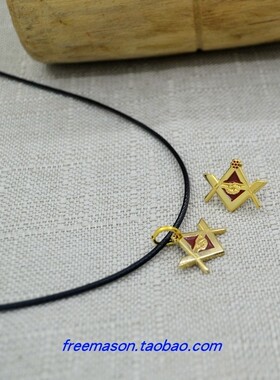 欧美法国共济会镀金百搭挂饰吊坠