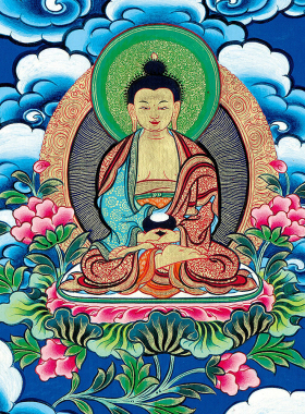 财神唐卡千手千眼观音菩萨微喷