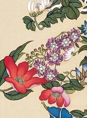 花寿名人字画祝寿图中式绢布画芯
